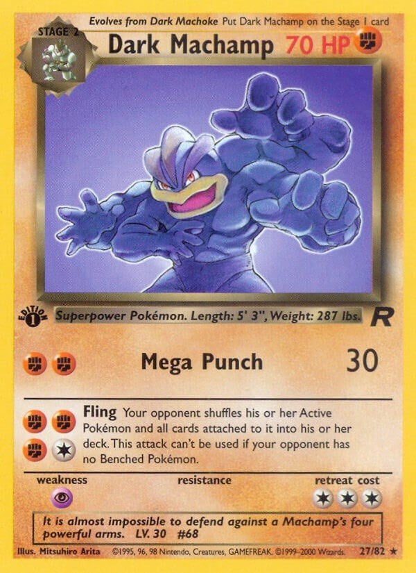 Image for Dark Machamp (27) (27/82) - Pokemon