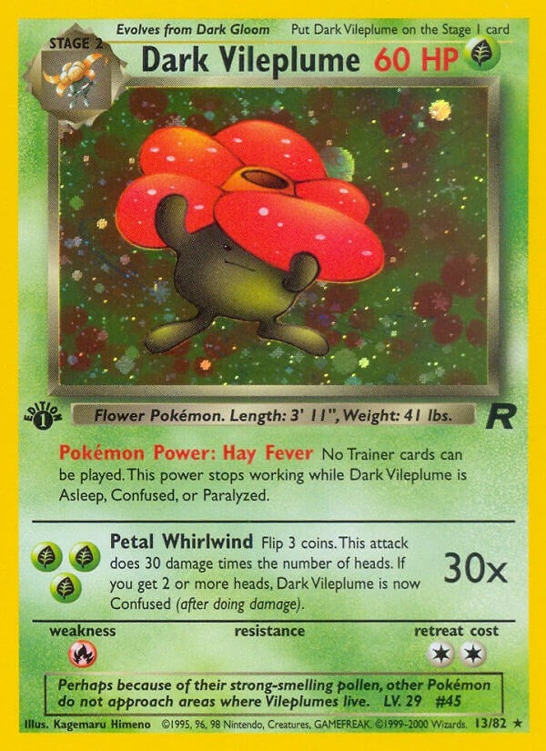 Image for Dark Vileplume (13) (13/82) - Pokemon
