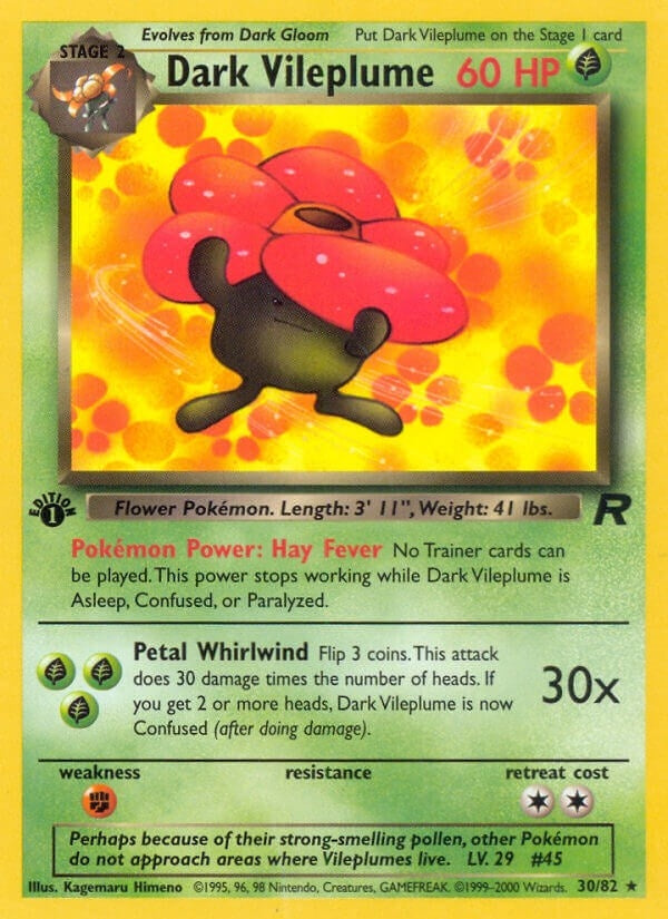 Image for Dark Vileplume (30) (30/82) - Pokemon