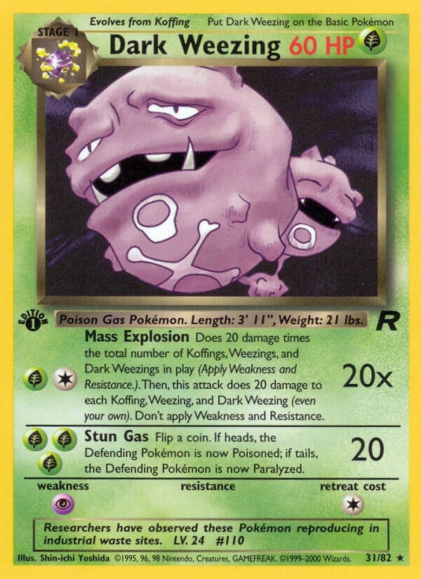 Image for Dark Weezing (31) (31/82) - Pokemon