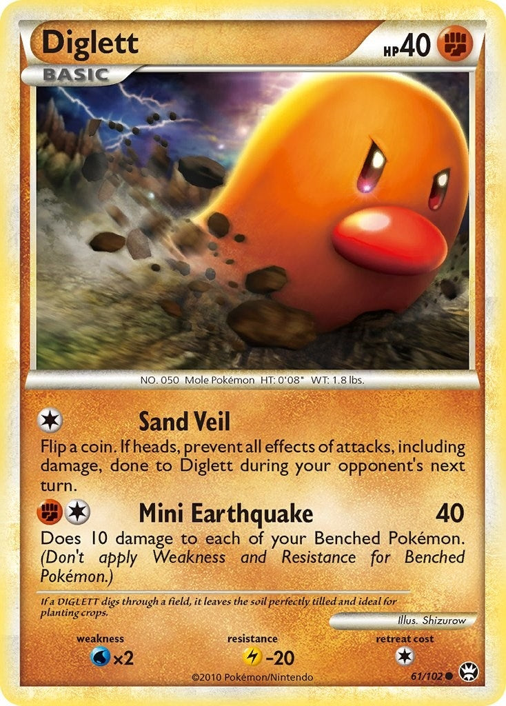 Image for Diglett (61/102) - Pokemon