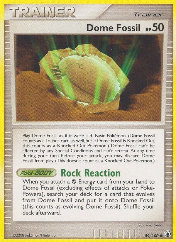 Image for Dome Fossil (89/100) - Pokemon