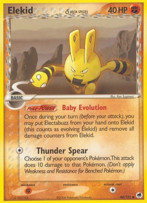 Image for Elekid (Delta Species) (48/101) - Pokemon