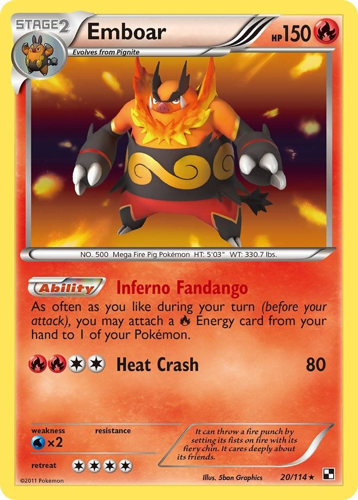 Image for Emboar (20) (20/114) - Pokemon