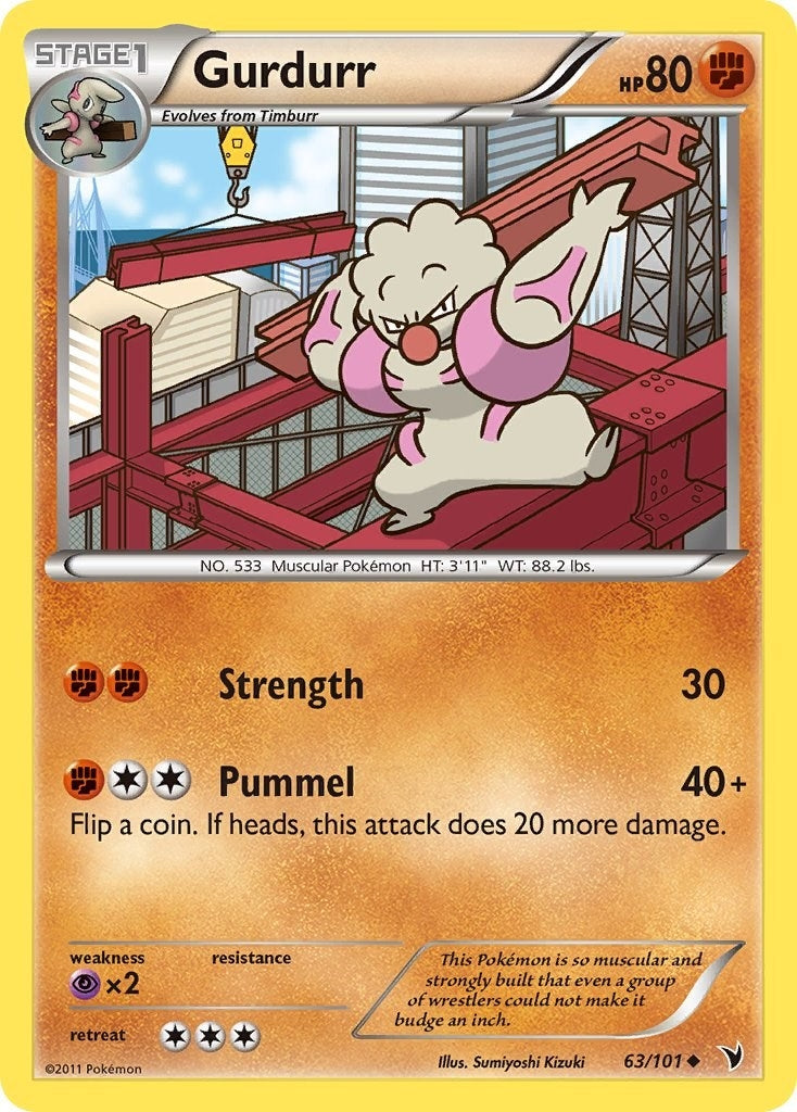 Image for Gurdurr (63/101) - Pokemon