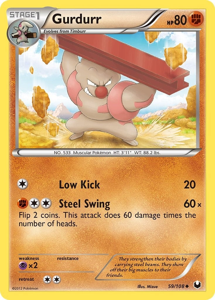 Image for Gurdurr (59/108) - Pokemon