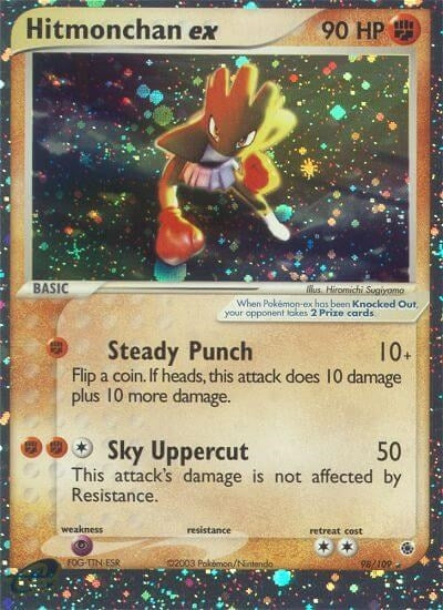 Image for Hitmonchan ex (98/109) - Pokemon