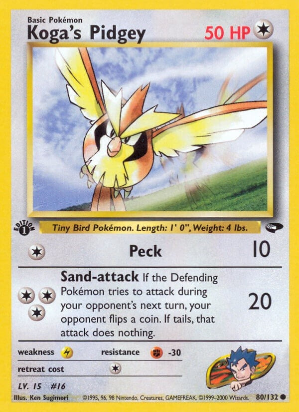 Image for Koga's Pidgey (80) (080/132) - Pokemon