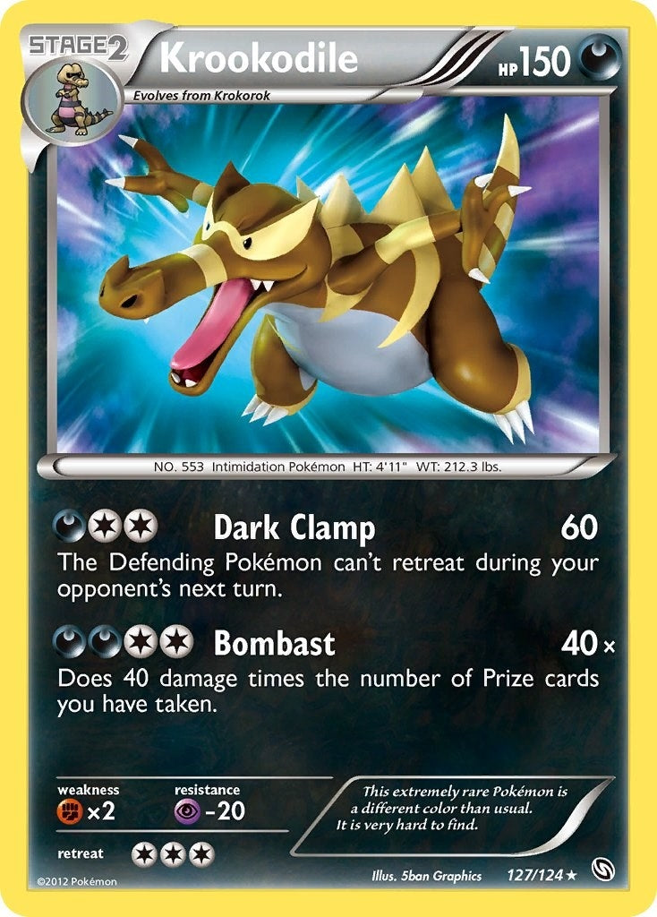 Image for Krookodile (127/124) - Pokemon