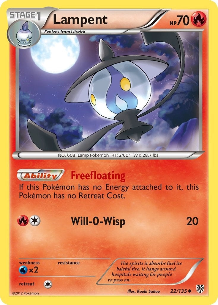 Image for Lampent (22/135) - Pokemon