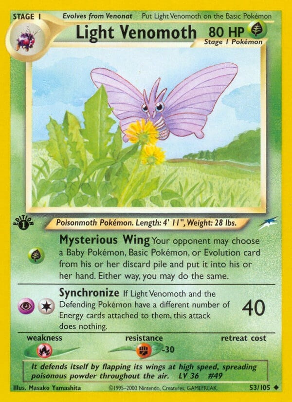 Image for Light Venomoth (053/105) - Pokemon