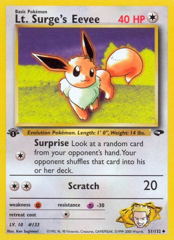 Image for Lt. Surge's Eevee (051/132) - Pokemon