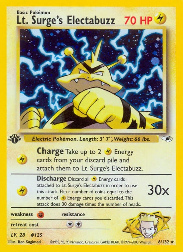 Image for Lt. Surge's Electabuzz (6) (006/132) - Pokemon