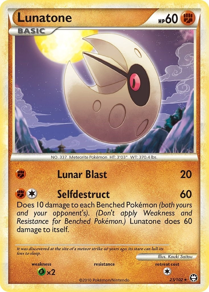 Image for Lunatone (25/102) - Pokemon