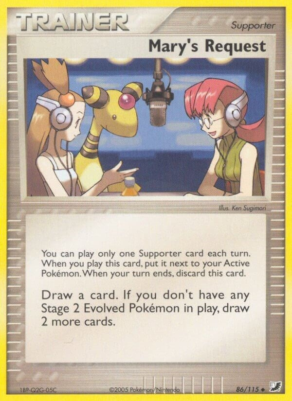 Image for Mary's Request (86/115) - Pokemon
