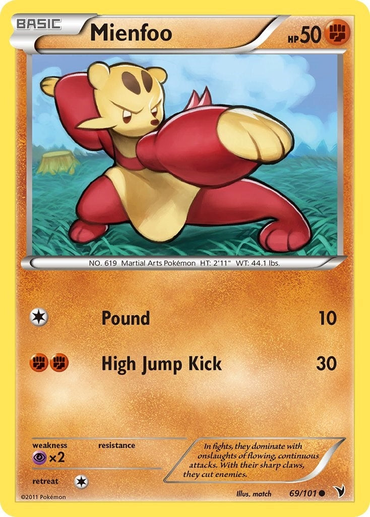 Image for Mienfoo (69/101) - Pokemon