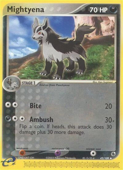Image for Mightyena (42/109) - Pokemon