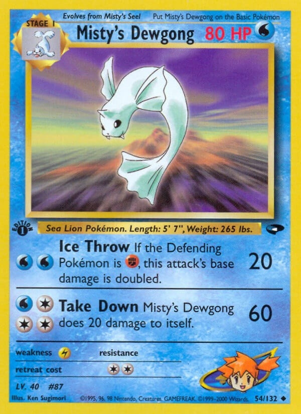 Image for Misty's Dewgong (054/132) - Pokemon