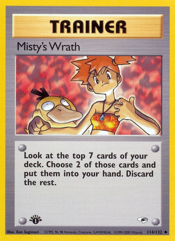 Image for Misty's Wrath (114/132) - Pokemon