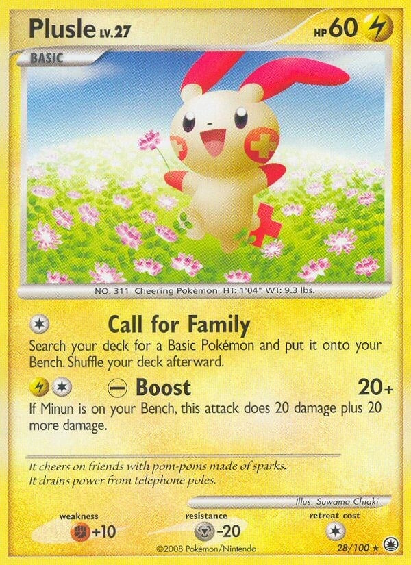 Image for Plusle (28/100) - Pokemon