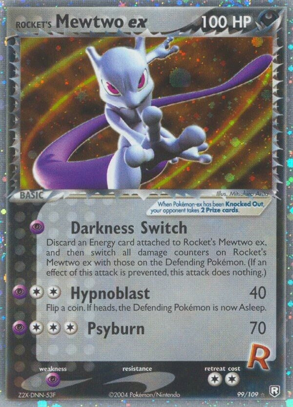 Image for Rocket's Mewtwo ex (99/109) - Pokemon