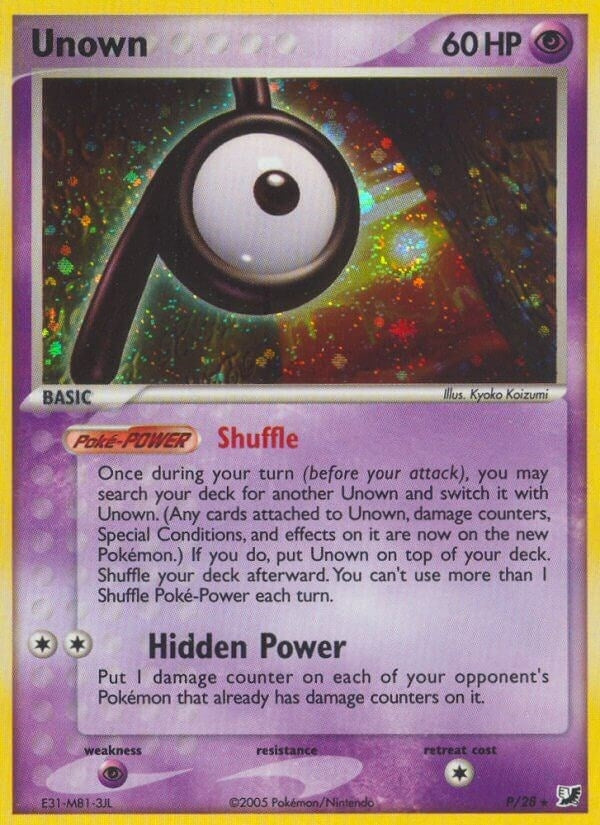 Image for Unown (P) (P/28) - Pokemon