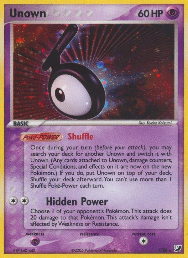 Image for Unown (T) (T/28) - Pokemon