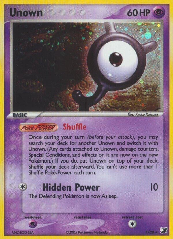 Image for Unown (Y) (Y/28) - Pokemon