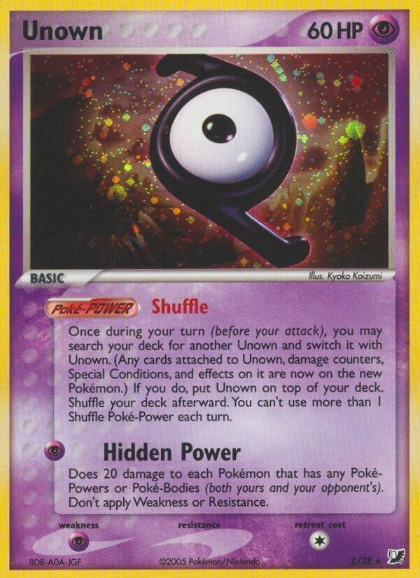 Image for Unown (Z) (Z/28) - Pokemon