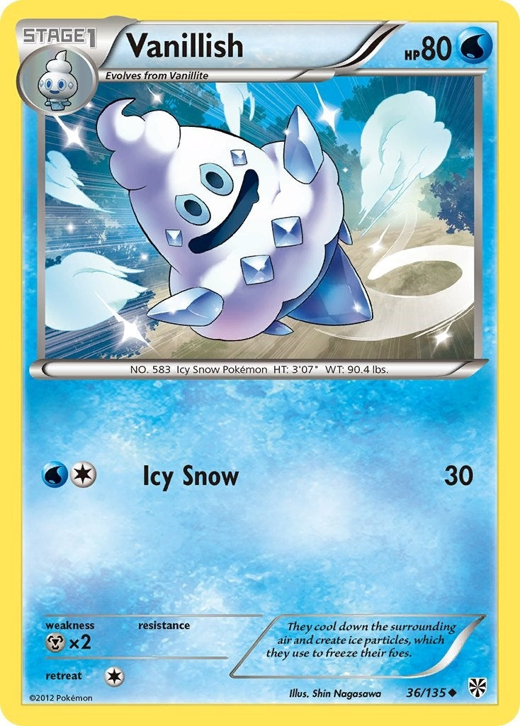Image for Vanillish (36/135) - Pokemon