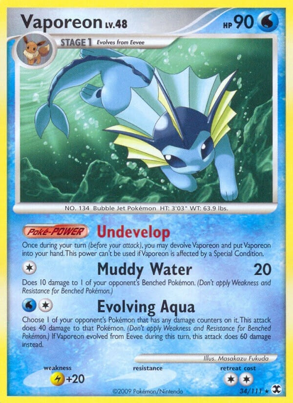 Image for Vaporeon (34/111) - Pokemon