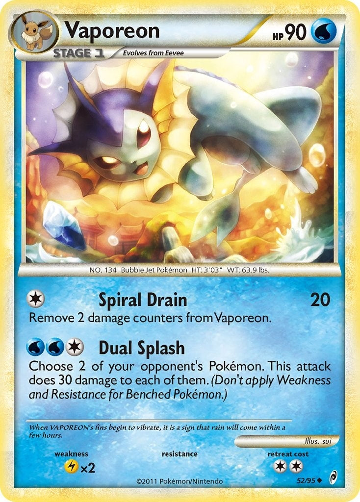 Image for Vaporeon (52/95) - Pokemon