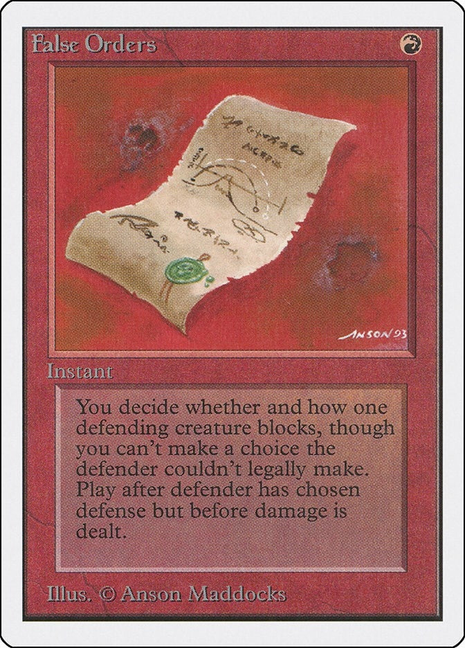 Image for False Orders - Magic: The Gathering