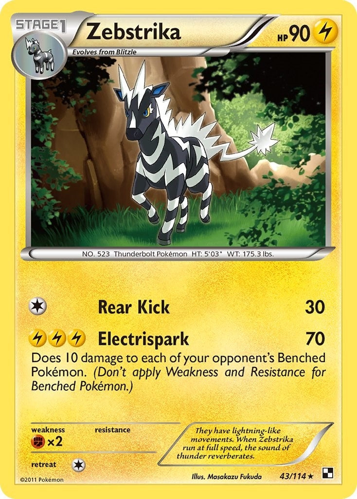 Image for Zebstrika (43) (43/114) - Pokemon
