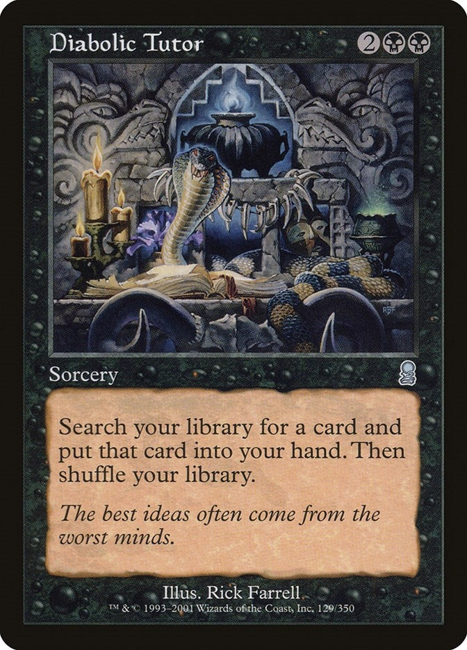 Image for Diabolic Tutor (129) - Magic: The Gathering