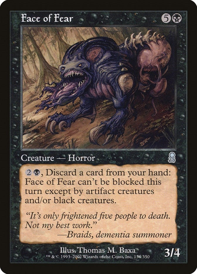Image for Face of Fear (134) - Magic: The Gathering