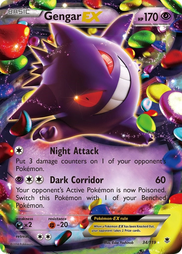 Image for Gengar EX (34/119) - Pokemon