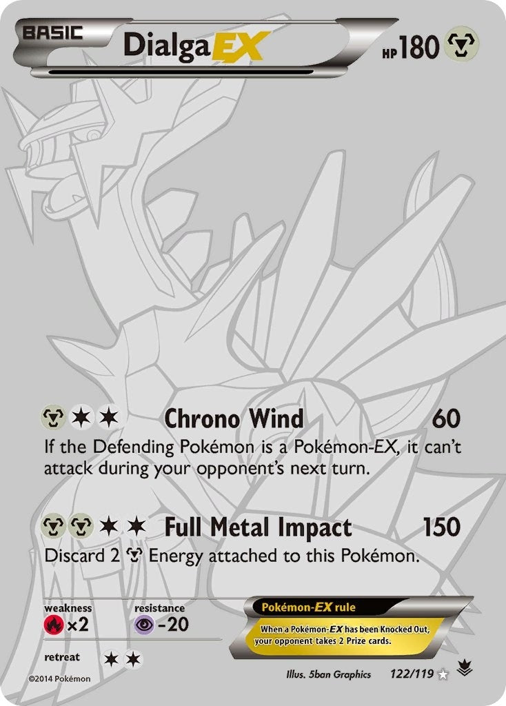 Image for Dialga EX (122 Secret Rare) (122/119) - Pokemon