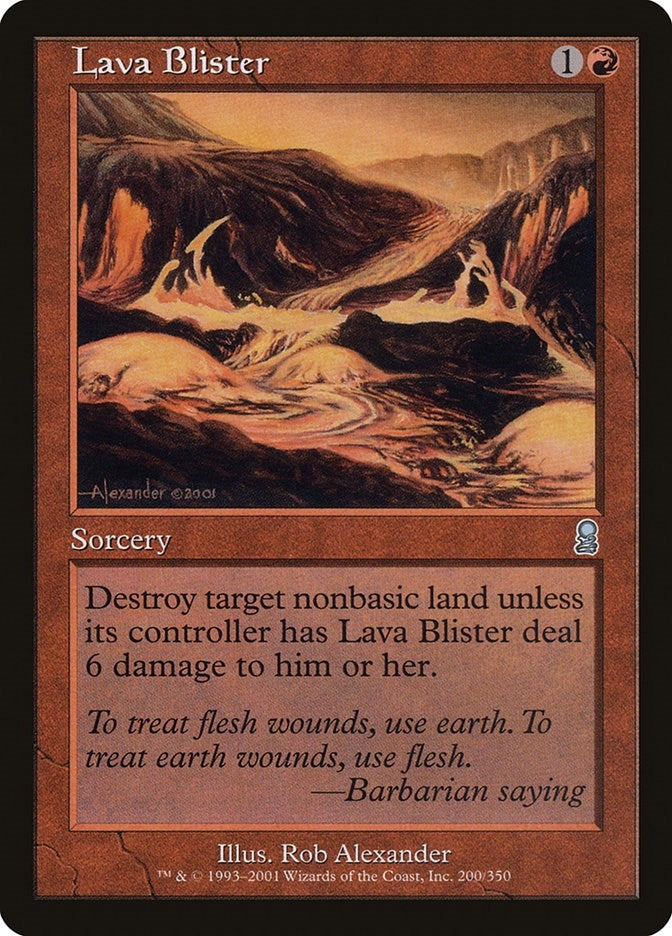 Image for Lava Blister (200) - Magic: The Gathering