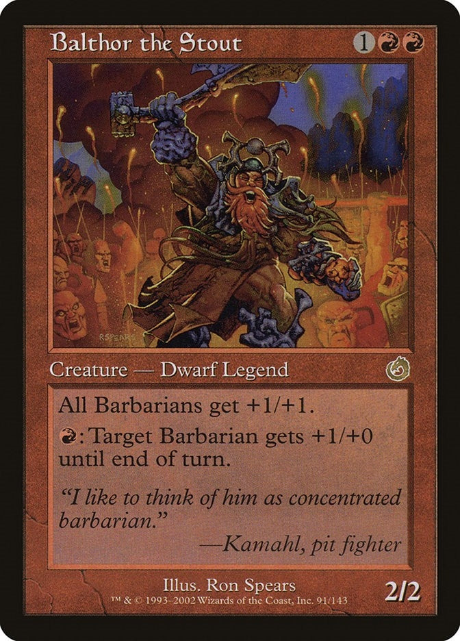 Image for Balthor the Stout (91) - Magic: The Gathering