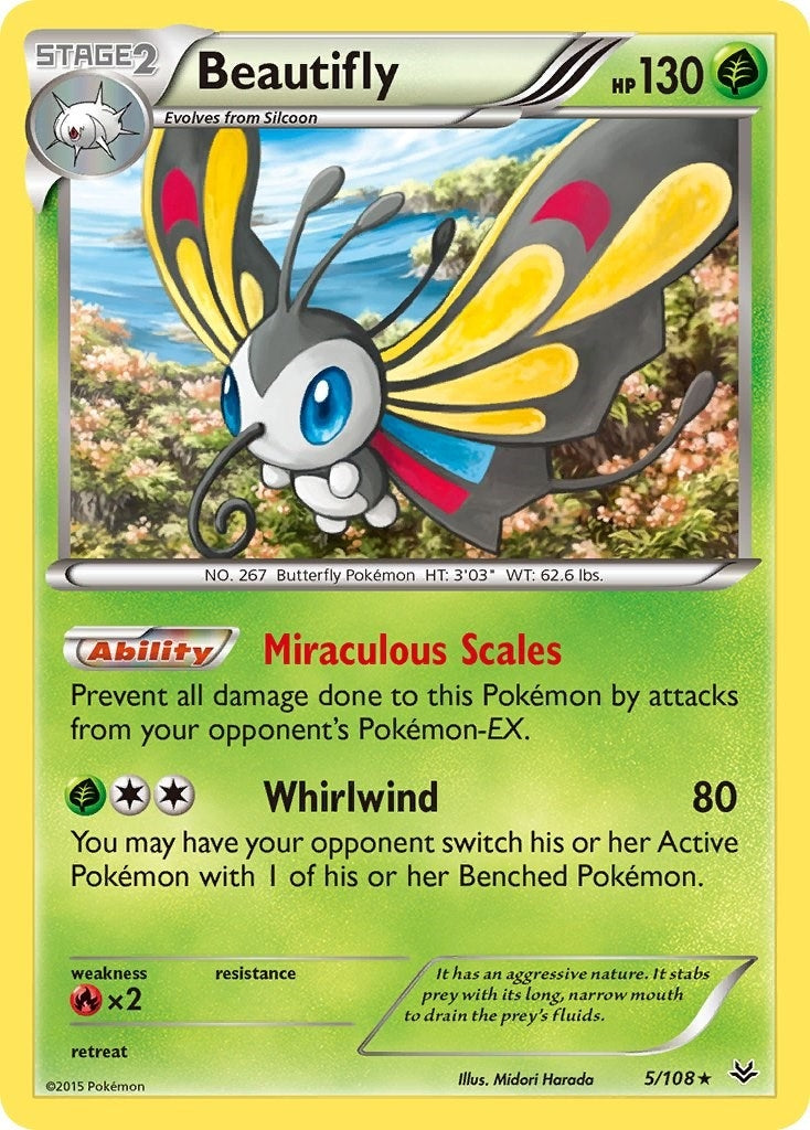 Image for Beautifly (5/108) - Pokemon