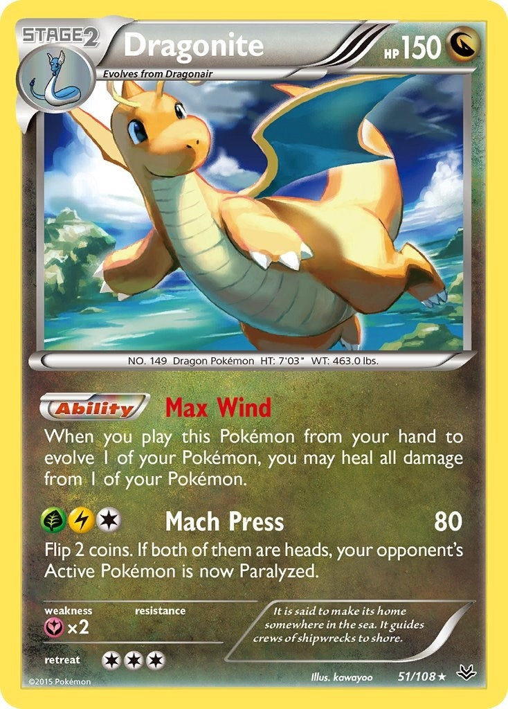 Image for Dragonite (51) (51/108) - Pokemon
