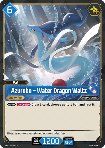 Image for Azurobe – Water Dragon Waltz (EBP01-029) - Palworld Official Card Game