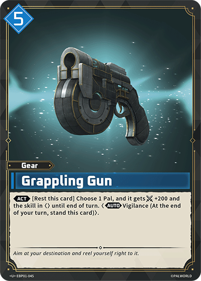 Image for Grappling Gun (EBP01-045) - Palworld Official Card Game