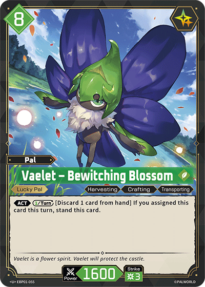 Image for Vaelet – Bewitching Blossom (EBP01-055) - Palworld Official Card Game