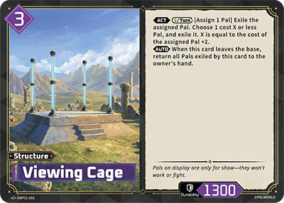 Image for Viewing Cage (EBP01-092) - Palworld Official Card Game