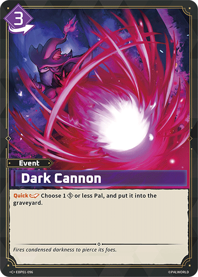 Image for Dark Cannon (EBP01-096) - Palworld Official Card Game