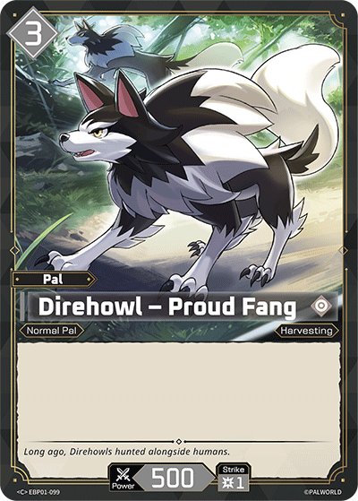 Image for Direhowl – Proud Fang (EBP01-099) - Palworld Official Card Game