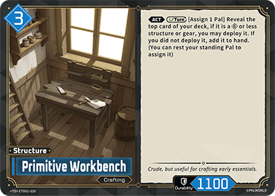 Image for Primitive Workbench (ETD01-020) - Palworld Official Card Game