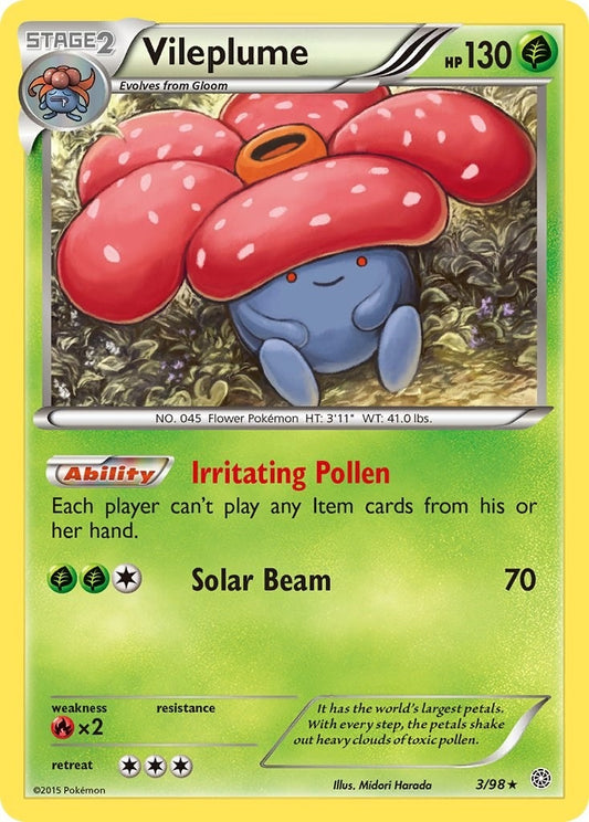 Image for Vileplume (3/98) - Pokemon